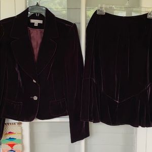 Gorgeous velvet dressy skirt suit